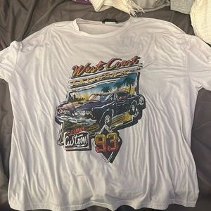SHEIN women’s oversized car design t shirt